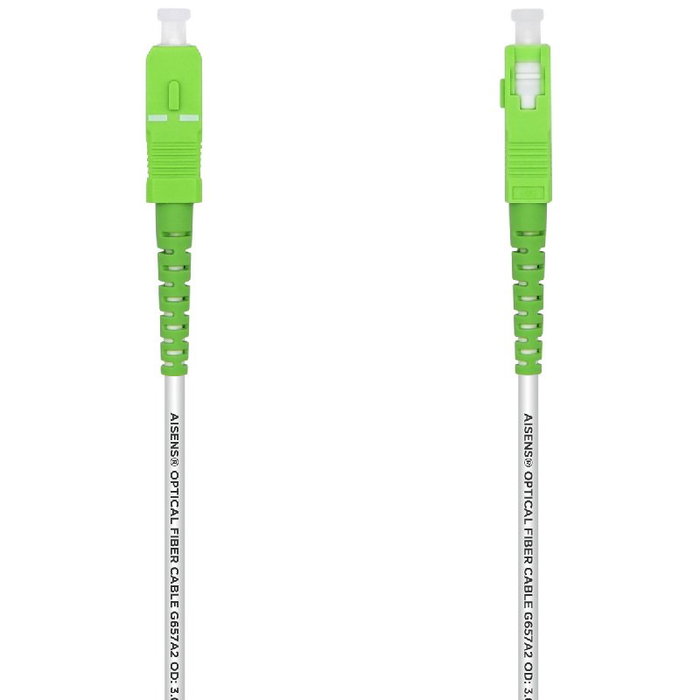 Aisens Latiguillo de Fibra Óptica G657A2 40m SC/APC-SC/APC Blanco